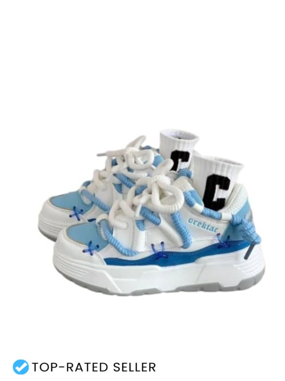 Chunky Platform Sneakers Lightweight Lace-Up Cushioned Fashion Streetwear